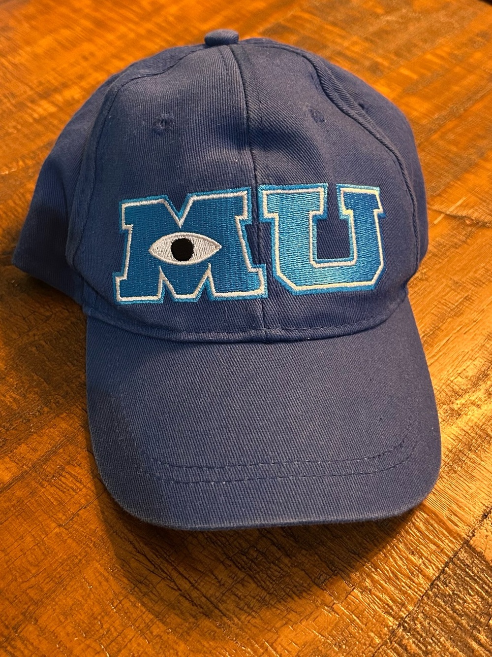 Disney Blue 'MU' Embroidered Kids Cap
